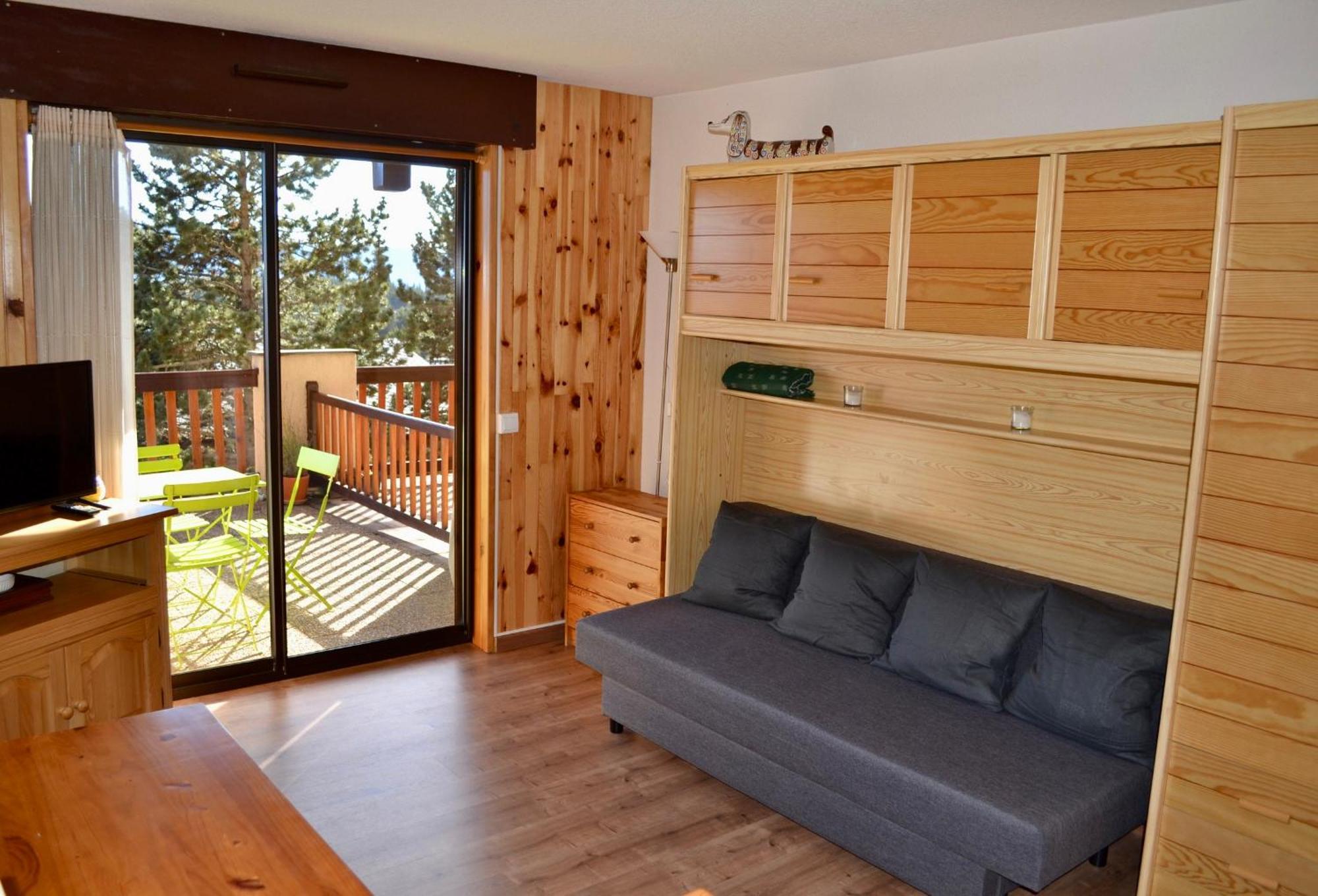 Studio Cabine Chaleureux A Pyrenees 2000 - Wifi Et Parking Prive Bolquere Pyrenees 2000 Екстериор снимка